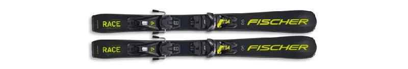 Ski Bindings for frozen ridges-Fischer RC4 Race JR (70-120) Skis W/ FS4 Bindings - 2023