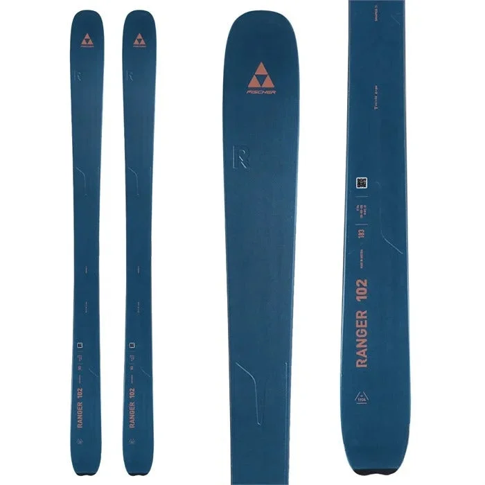 Skis for snowy descents-Fischer Ranger 102 FR Dark Blue/Orange Skis - 2024