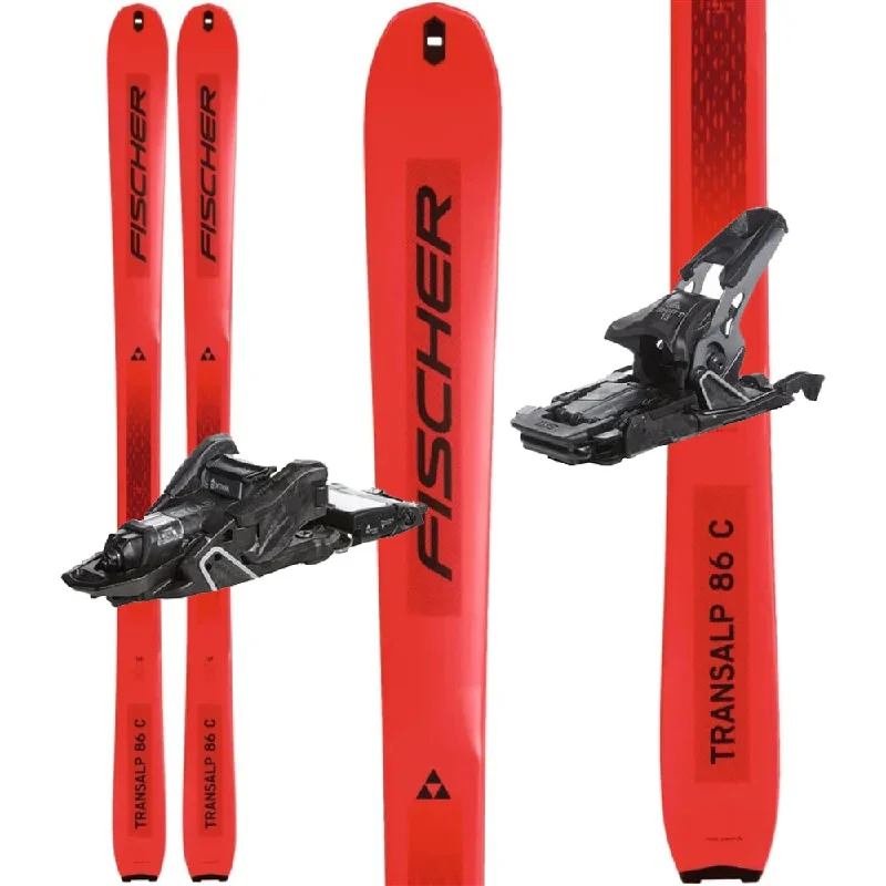 Skis with bold accents-Fischer Transalp 86C Skis W/ Salomon S/LAb Shift 13 MNC - 2023