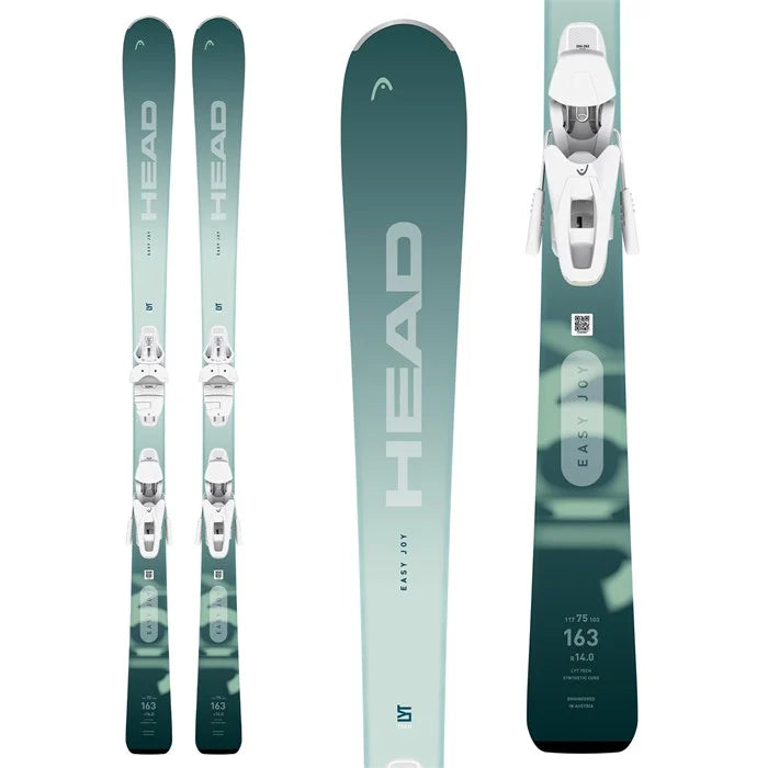 Skis for evening descents-Head Easy Joy W/Joy 9 Bindings - 2025