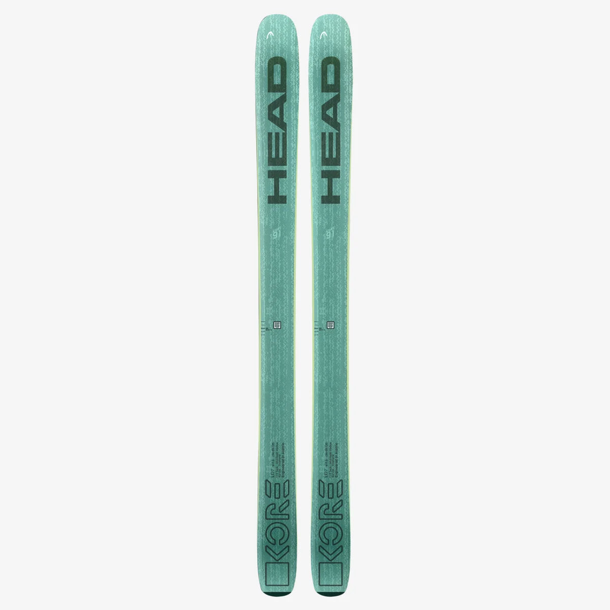 Skis with cedar hues-Head Kore 91W W/Tyrolia Attack 11 LYT Bindings - 2025