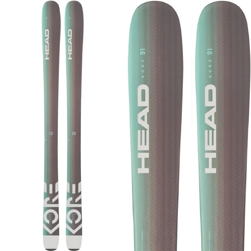 Skis with garnet accents-Head Women's Kore 91 Skis (Ski Only) 2023