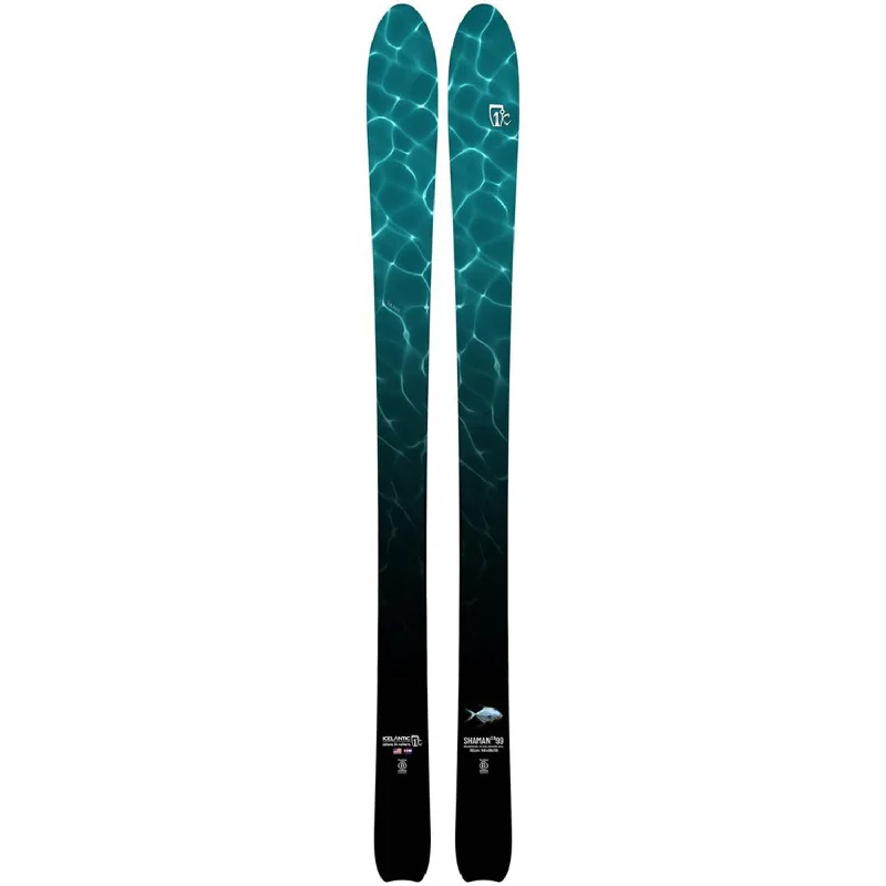 Skis with citron hues-Icelantic Shaman 2.0 99 Skis (Ski Only) 2024