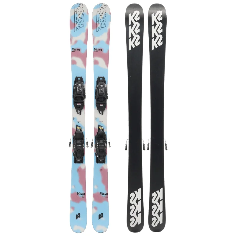 Skis with satin finishes-K2 Kids Missy Ski + 4.5 FDT Binding 2024