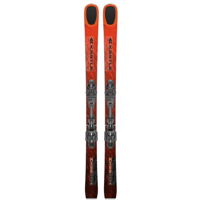 Skis for forest descents-Kastle MX88 Skis w/K12 PRW GW Black Bindings 2025