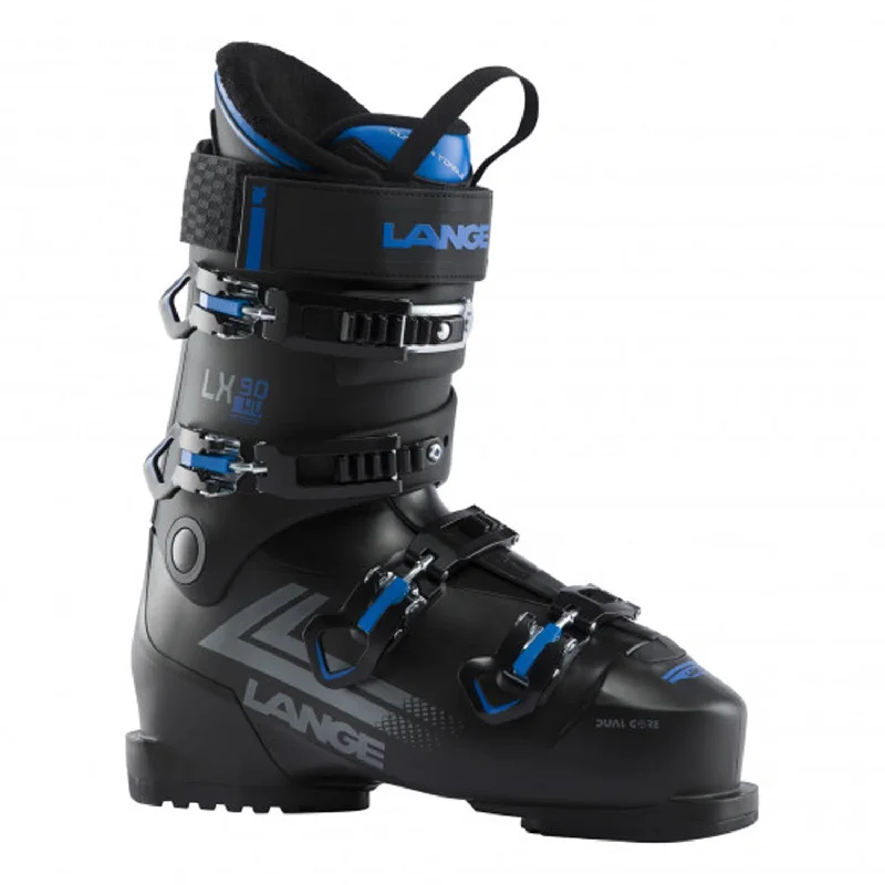 Ski boots for EU sizes-Lange LX 90 HV Ski Boot 2024 Black Blue