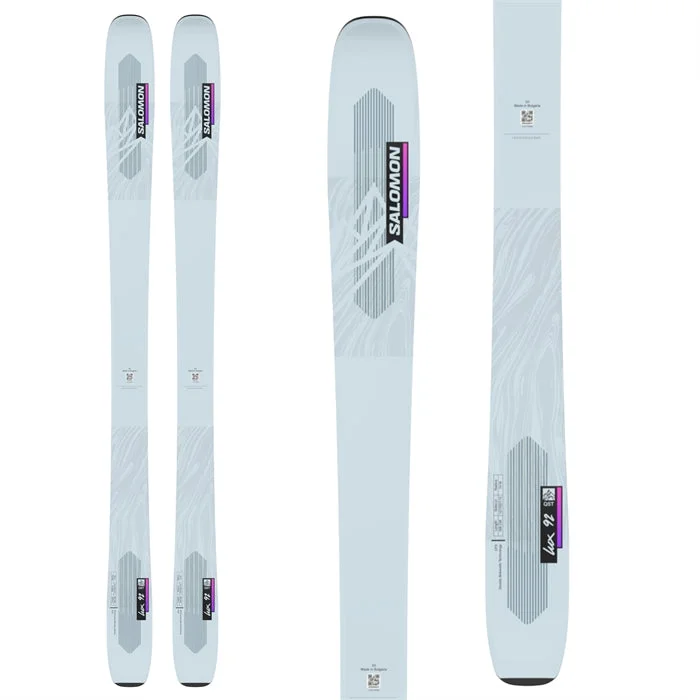 Skis with subtle accents-Salomon Qst Lux 92 Women Skis- 2023