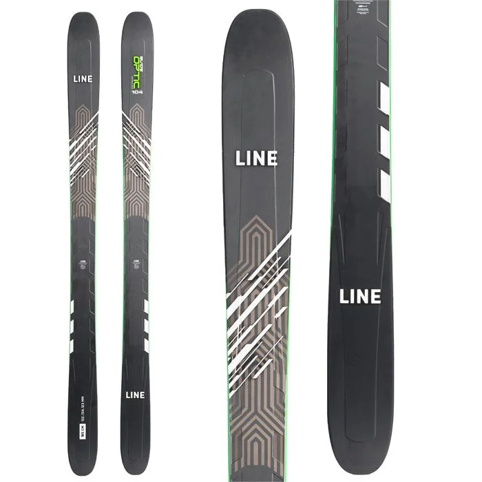 Skis with shock-absorbing cores-Line Blade Optic 104 Skis 2023