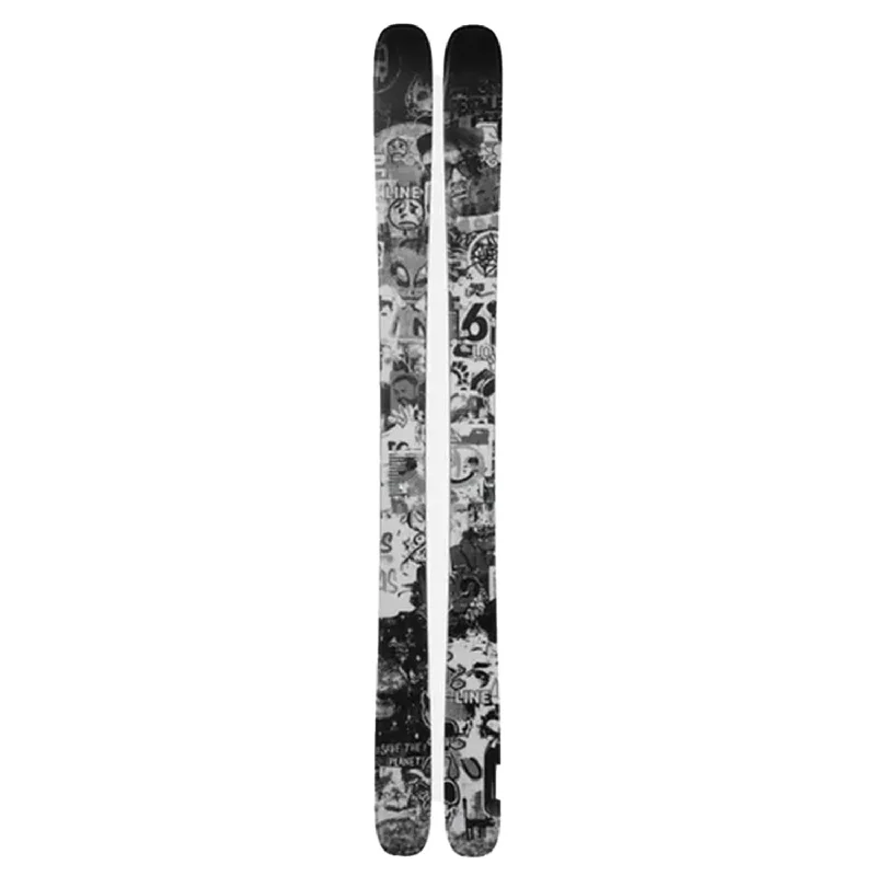 Skis with quirky logos-Line Chronic 101 Skis (Ski Only) 2025