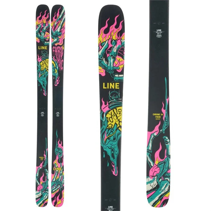 Skis for early mornings-Line Chronic 94 Skis 2024