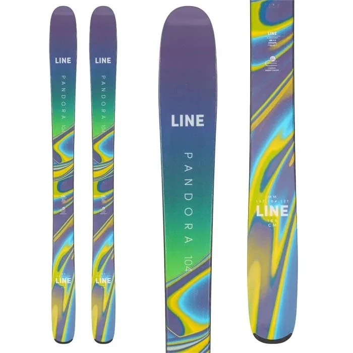 Skis with glossy edges-LINE Pandora 104 W [2023]