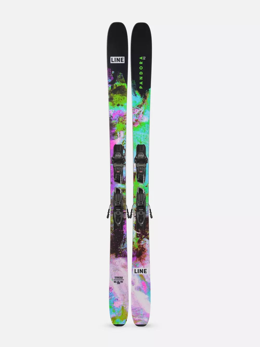 Skis with fiberglass layers-Line Pandora 92 Quikclik Skis Women 2025