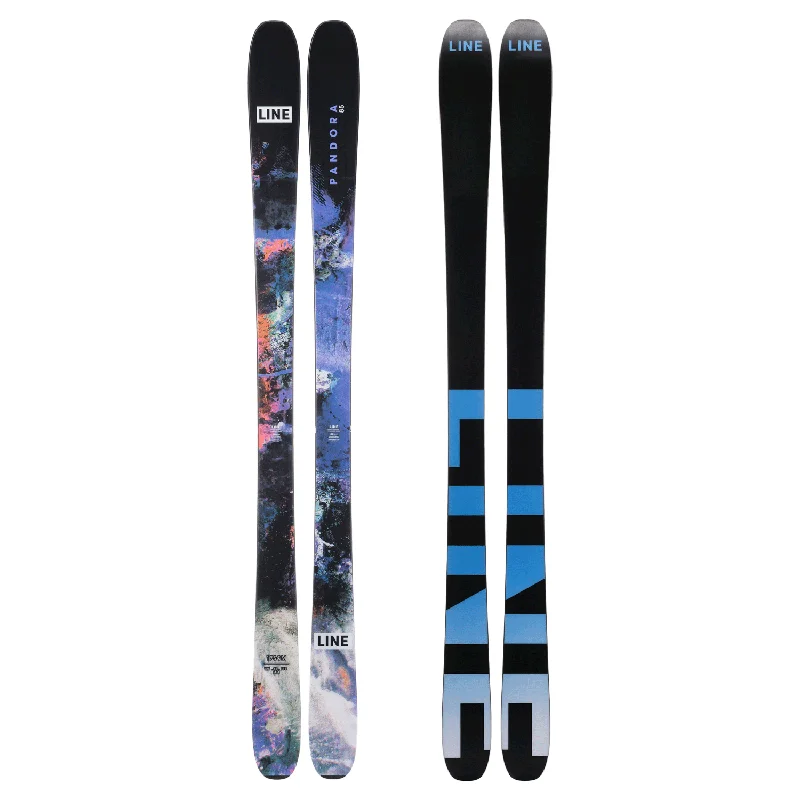 Skis with wave patterns-Line Pandora 85 Ski 2025