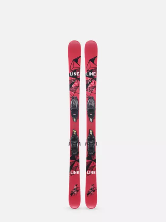 Skis with snug edges-Line Tom Wallisch Shorty Jr Ski w 4.5 Salomon Binding 2025