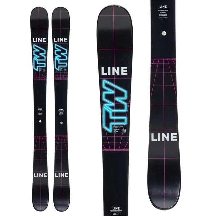 Skis for snowy trails-LINE Tom Wallisch Shorty [w/ Marker 4.5 or 7.0 bindings] 2023