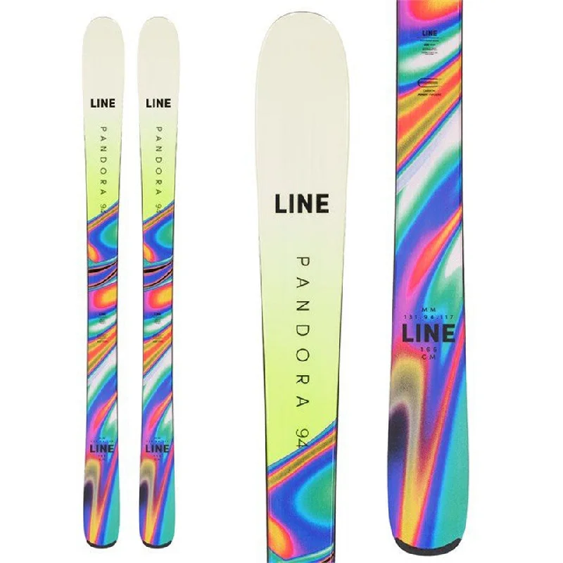 Skis with ventilated bases-Line Pandora 94 Women's Skis - 2023