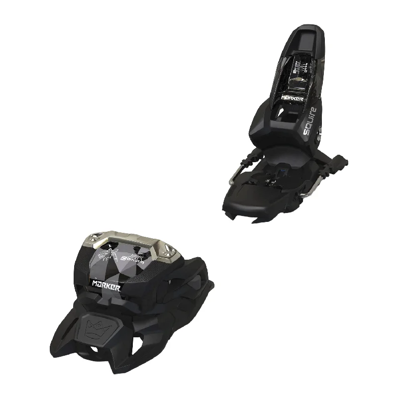 Ski Bindings with strong plates-Marker Squire 11 Ski Binding 2025 Black