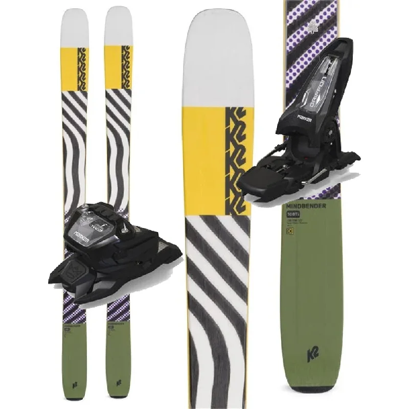 Ski Bindings for ski slopes-K2 Mindbender 108Ti Skis W/Marker Griffon 13 Bindings - 2022