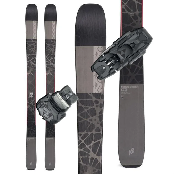 Ski Bindings with bold charm-K2 Mindbender 99Ti Skis W/Attack 13 Bindings - 2022