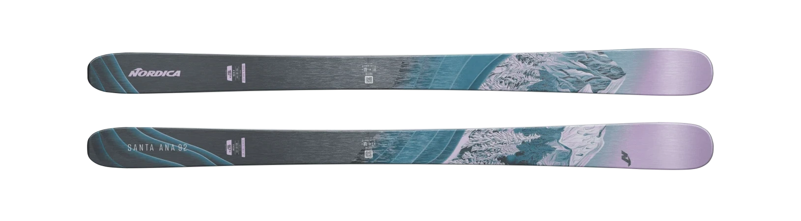 Skis with peak logos-NORDICA SANTA ANA 92 2025