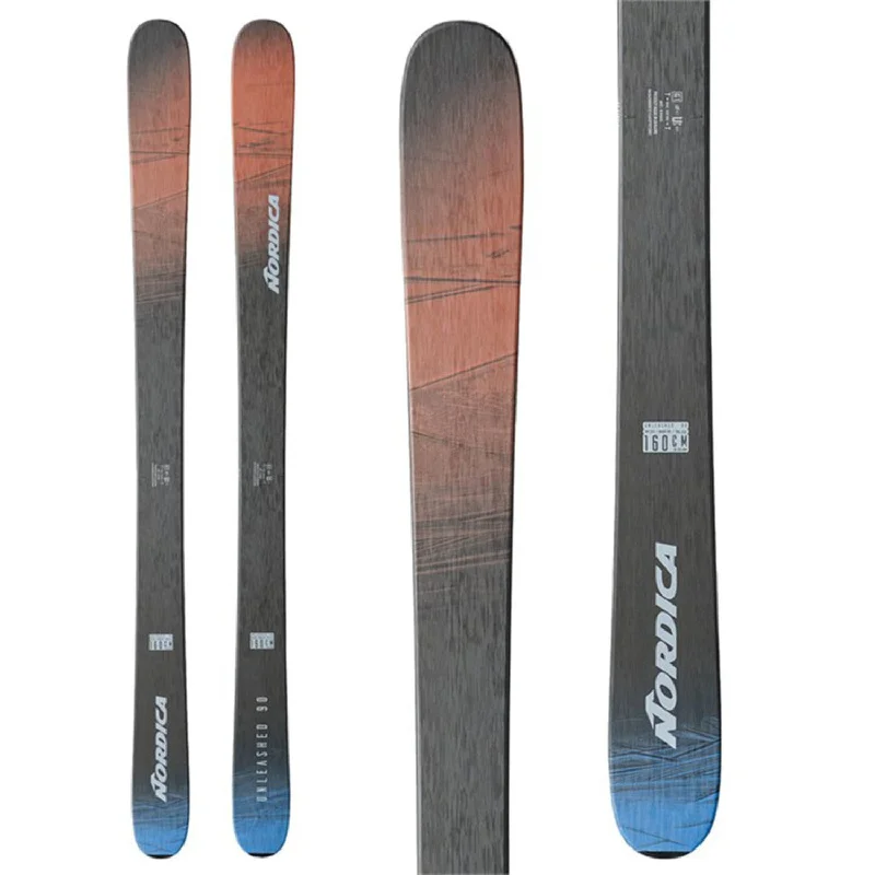 Skis with snug bases-Nordica Unleashed 90 Ice Skis (Ski Only) 2024