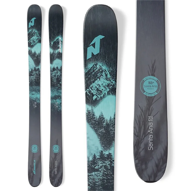 Skis with chic prints-Nordica Women's Santa Ana 104 Free Skis (Ski Only) 2022