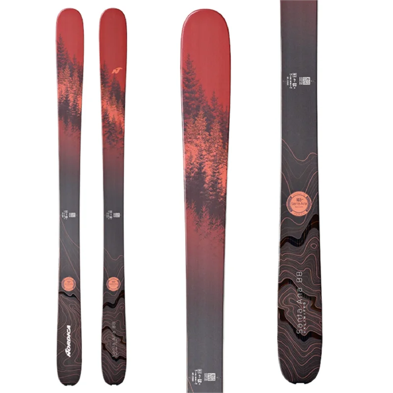 Skis with glossy edges-Nordica Women's Santa Ana 88 Unlimited Skis (Ski Only) 2024