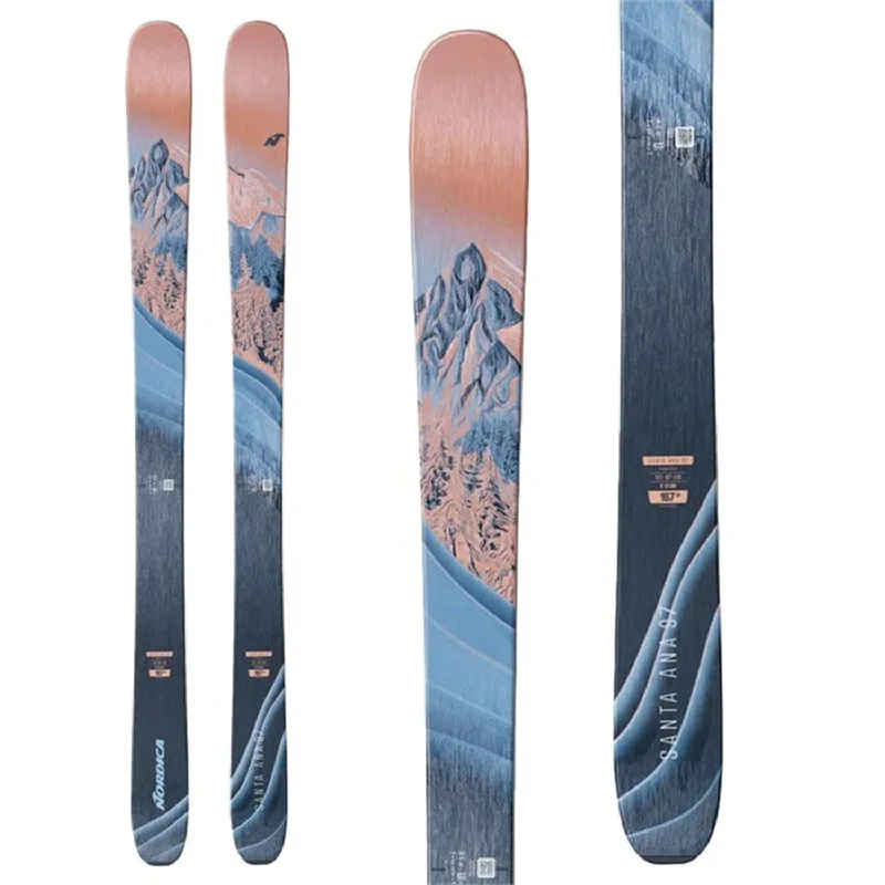 Skis with sunset colors-Nordica Women's Santa Ana 97 Skis (Ski Only) 2025