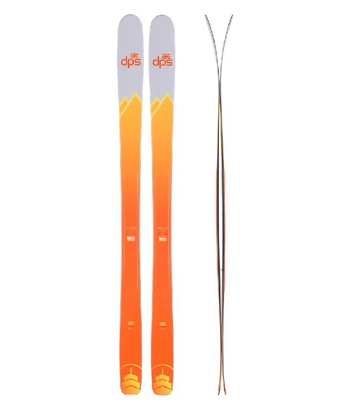 Skis with bold logos-Carbon Pagoda Tour 90