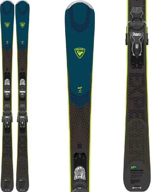 Ski Bindings in lime red-Rossignol Experience 78 Carbon Skis W/ Dark XP 10 Bindings - 2023