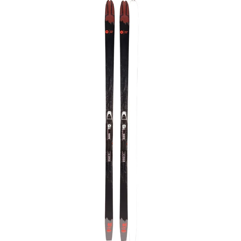 Skis with glitch logos-Rossignol BC 80 Positrack Cross Country Skis w/NNN BC Auto Bindings 2024