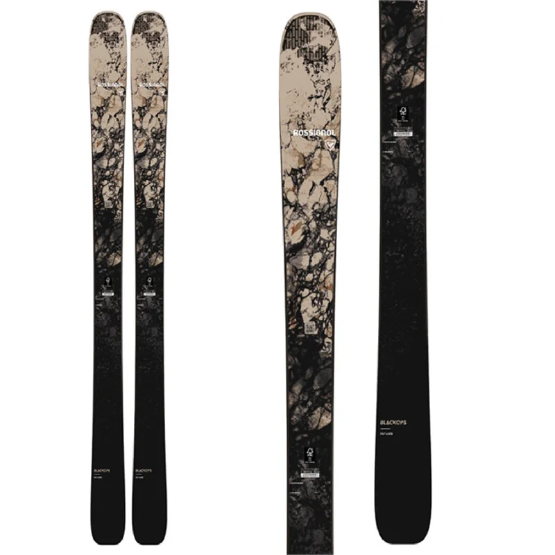 Skis for wide profiles-Rossignol Black Ops Escaper Skis (Ski Only) 2022