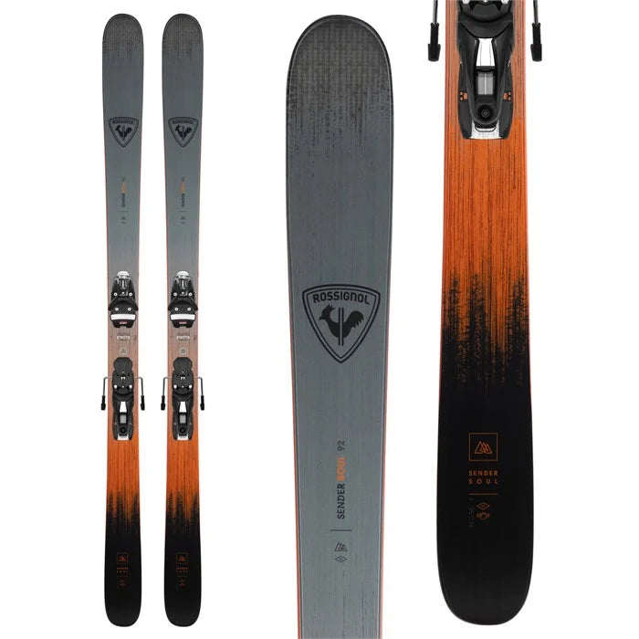 Ski Bindings with high-tech design-Rossignol Sender Soul 92 w/ Look XPress 11 Binding 24/25