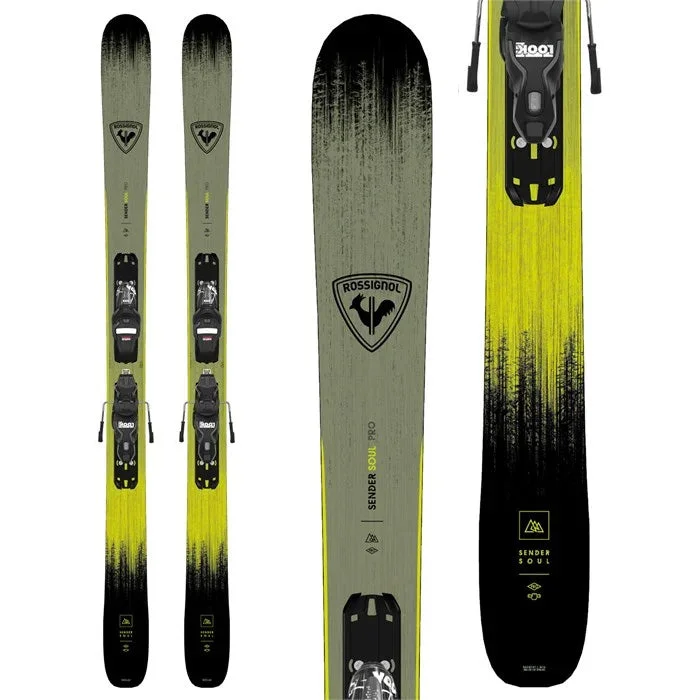 Skis with helix patterns-Rossignol Sender Soul Pro [w/ Look XP 10 bindings] 2025