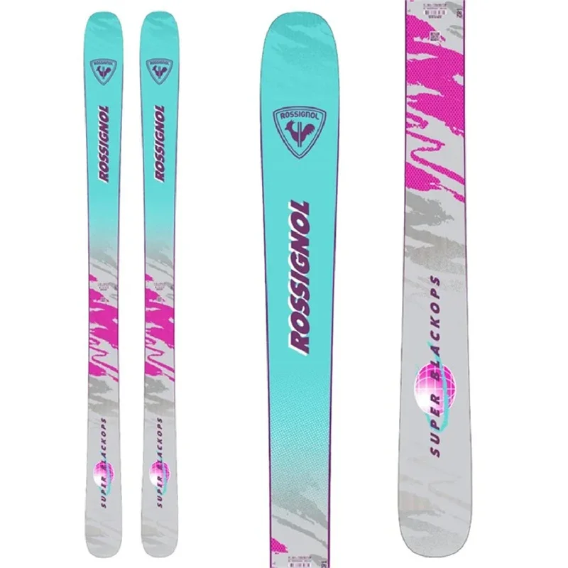 Skis for snowy ridges-Rossignol Super Black Ops 98 Skis (Ski Only) 2025