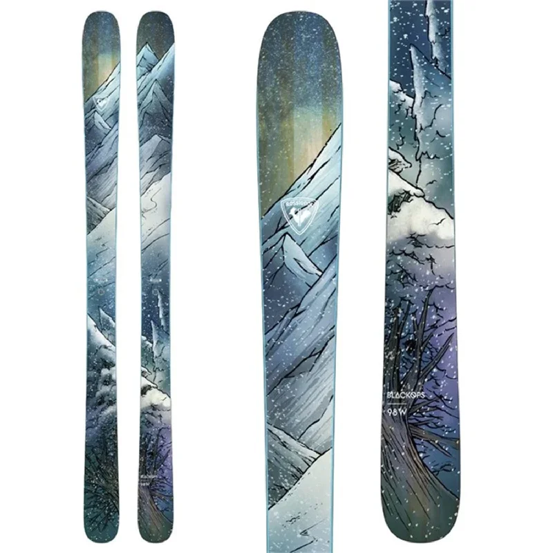 Skis with fused cores-Rossignol Women's Black Ops 98 Skis (Ski Only) 2024