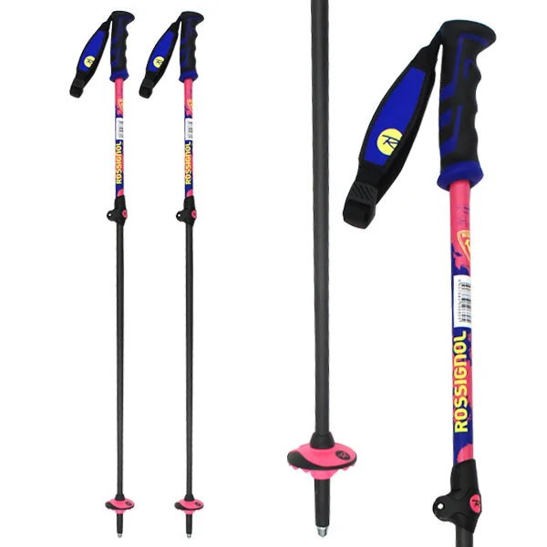 Ski poles reinforced core-Rossignol Carbon Adjustable Safety Pole