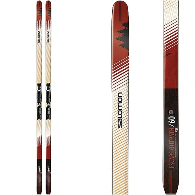 Skis with rigid bases-Salomon 2024 Escape Outpath 60 Skis (Flat)