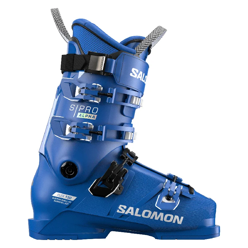 Ski boots for new models-Salomon Men's S/Pro Alpha 130 Ski Boot 2025 Race Blue/White