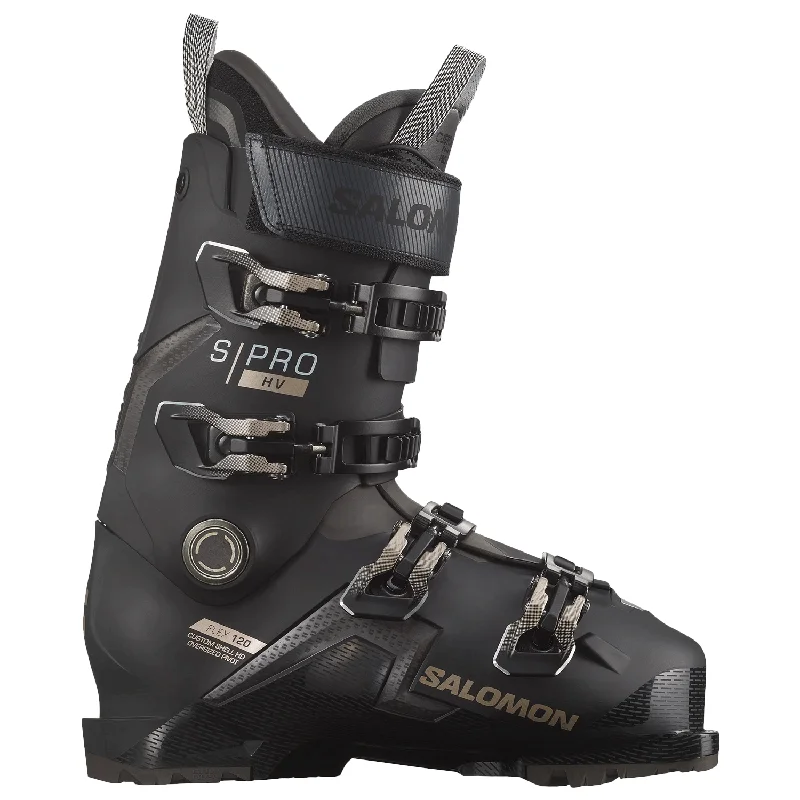 Ski boots for orthopedic-Salomon Men's S/Pro HV 120 GW Ski Boot 2025 Black/Titanium/Beluga