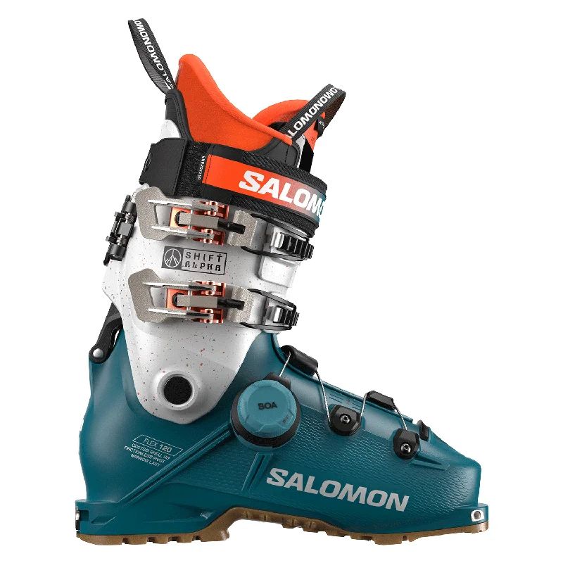 Ski boots for gear trades-Salomon Men's Shift Alpha Boa 120 Ski Boot 2025 Dragonfly/Silver Met/Orange Tiger