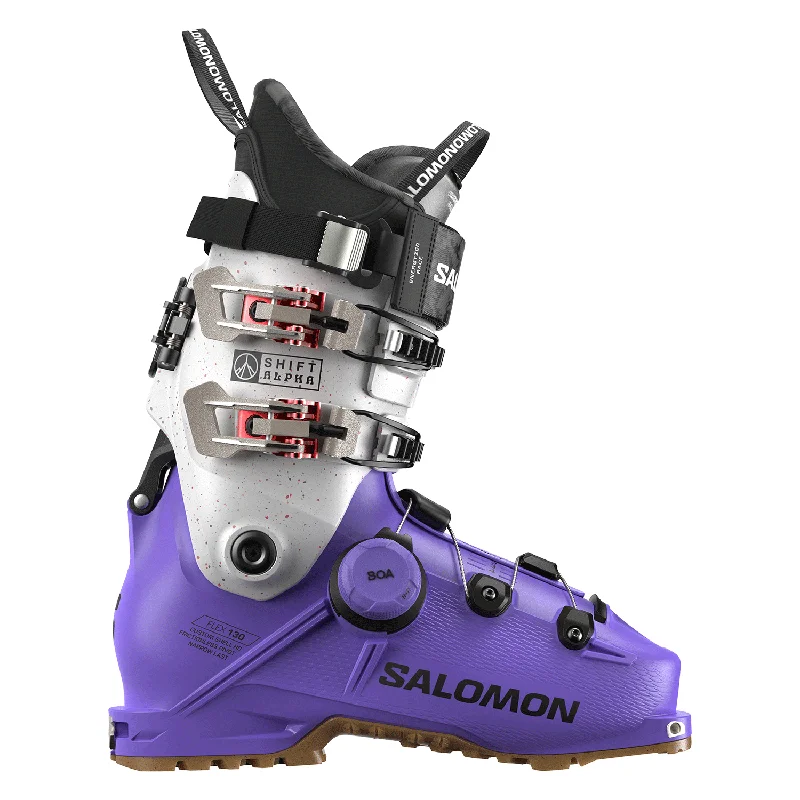 Ski boots for ski swaps-Salomon Men's Shift Alpha Boa 130 Ski Boot 2025 Ultra Violet/Black