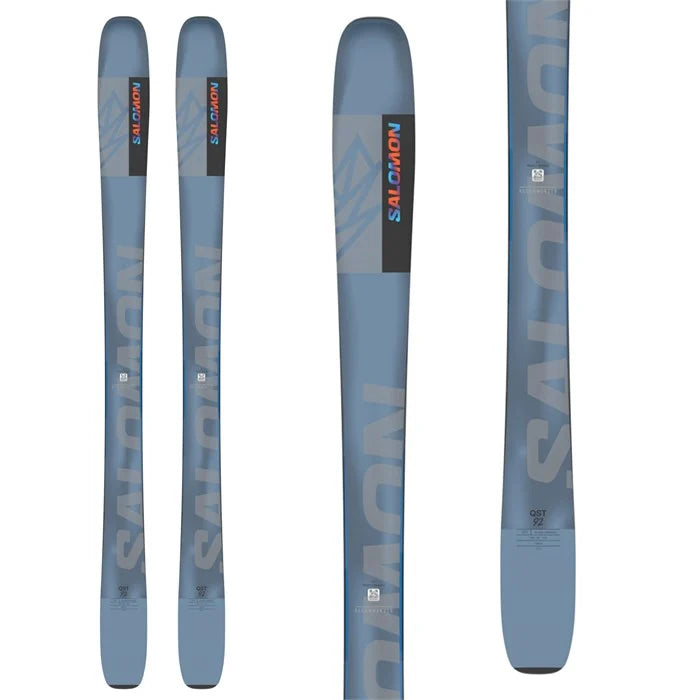 Skis for groomed runs-Salomon QST 92 Skis - 2025