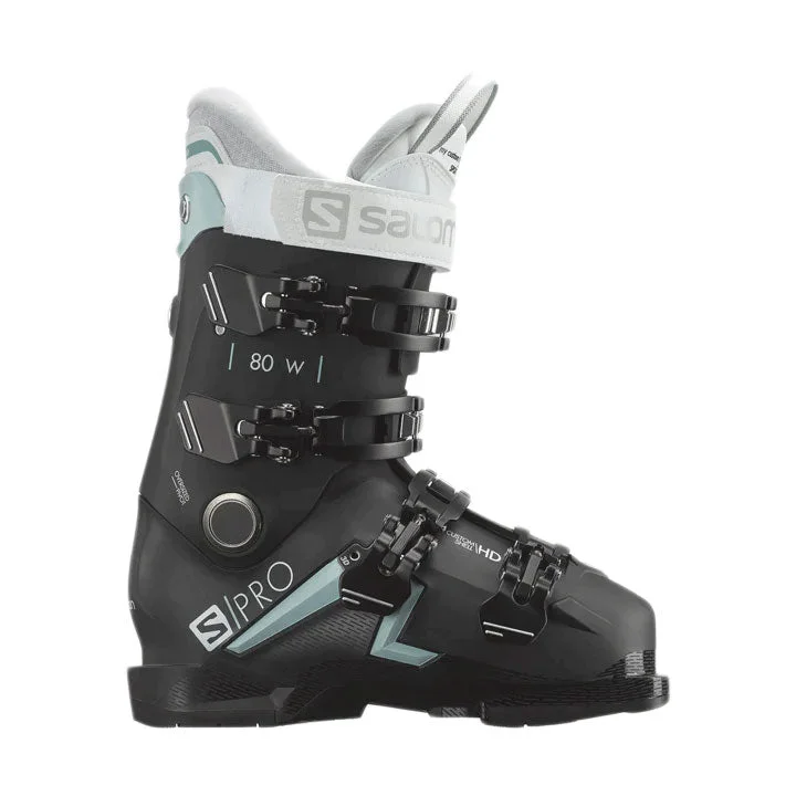 Ski boots for ski fashion-Salomon S/Pro 80 Medium Volume Custom Shell Ski Boots Womens