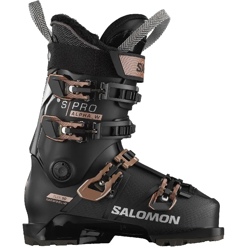 Ski boots for waterproofing-Salomon S/Pro Alpha 90 Womens Ski Boots 2024