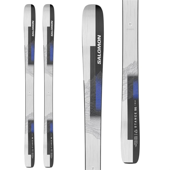 Skis with unique logos-Salomon STANCE 96 Ski-2024