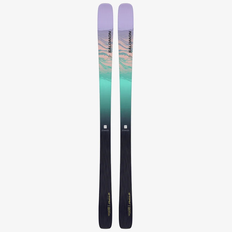 Skis with neutral tones-Salomon Stance W 84 Skis - 2024