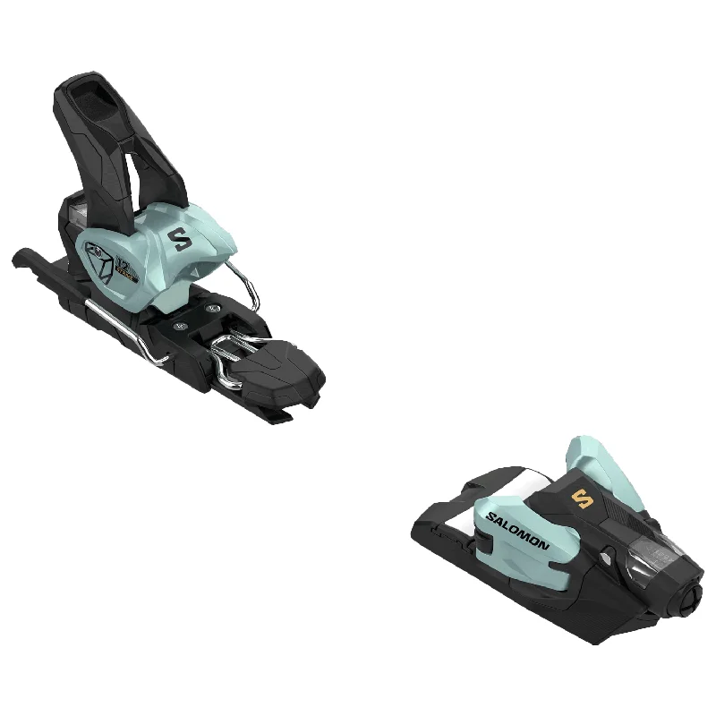 Ski Bindings with sleek tech-Salomon Strive 12 GW Binding 2025 Bleached Aqua/Gold