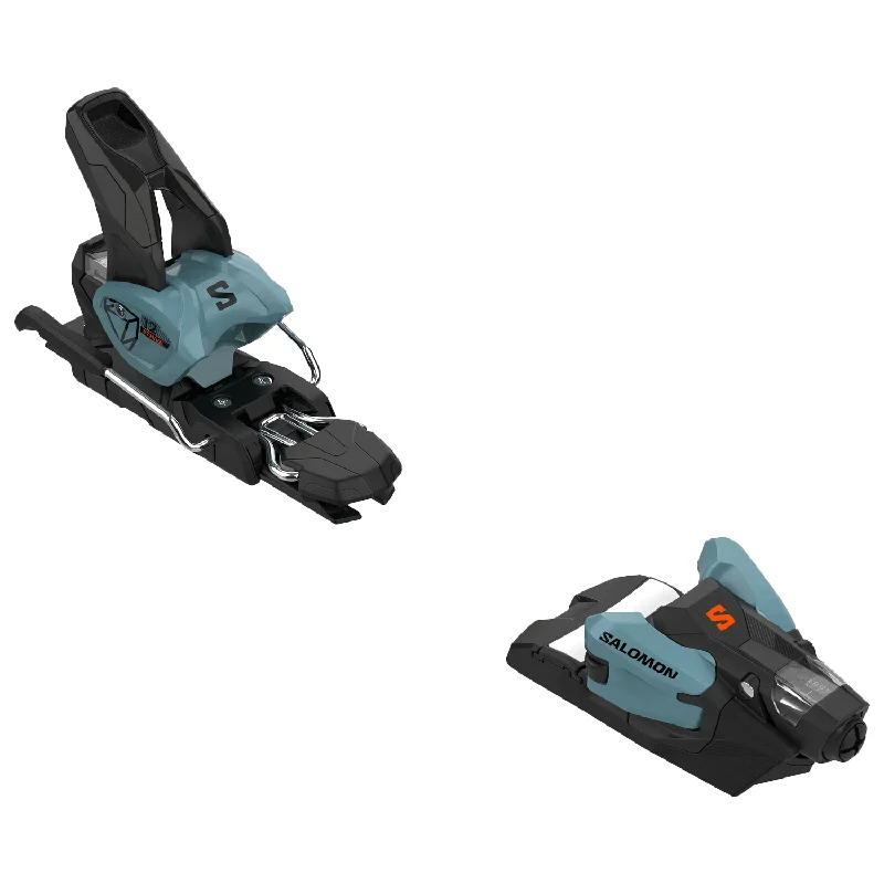 Ski Bindings with subtle tones-Salomon Strive 12 GW Binding 2025 Smoke Blue/Flame Orange