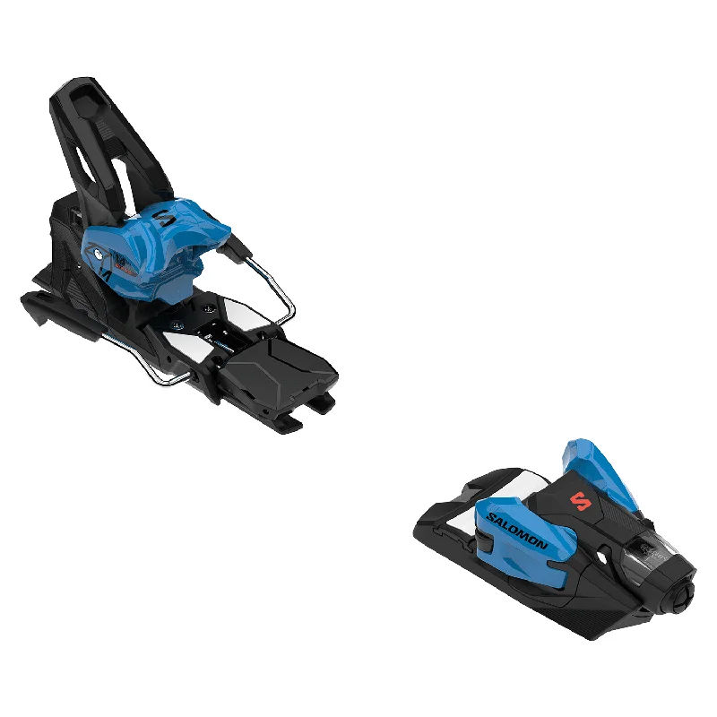 Ski Bindings with pivot heels-Salomon Strive 14 GW Ski Binding 2025 Process Blue Metallic/Black/Poppy Red